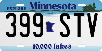 MN license plate 399STV