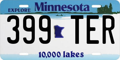 MN license plate 399TER