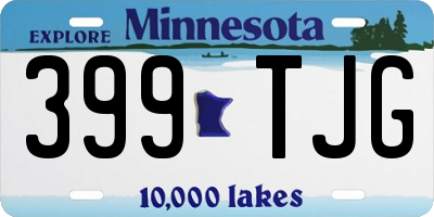 MN license plate 399TJG