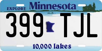 MN license plate 399TJL