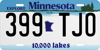 MN license plate 399TJO