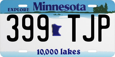 MN license plate 399TJP