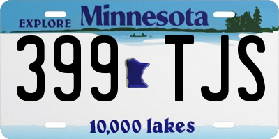 MN license plate 399TJS