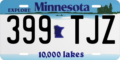 MN license plate 399TJZ