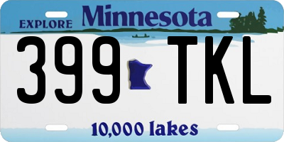 MN license plate 399TKL