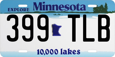 MN license plate 399TLB