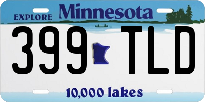 MN license plate 399TLD
