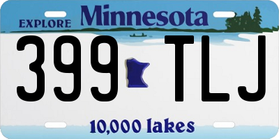 MN license plate 399TLJ