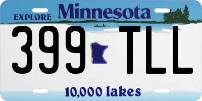 MN license plate 399TLL