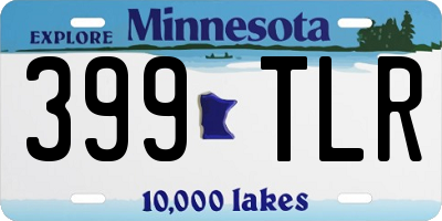 MN license plate 399TLR
