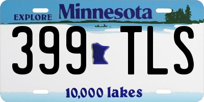 MN license plate 399TLS