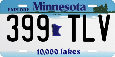 MN license plate 399TLV