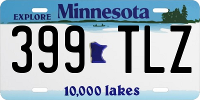 MN license plate 399TLZ