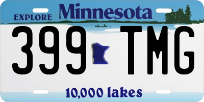 MN license plate 399TMG