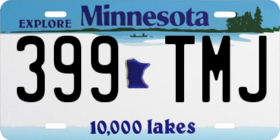 MN license plate 399TMJ