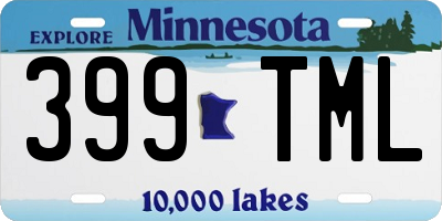 MN license plate 399TML