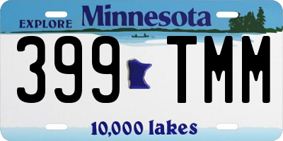 MN license plate 399TMM