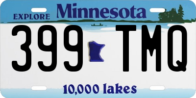 MN license plate 399TMQ