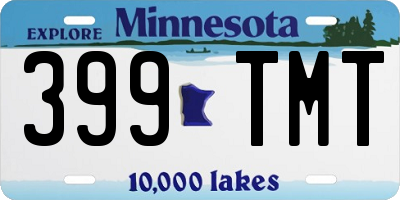MN license plate 399TMT