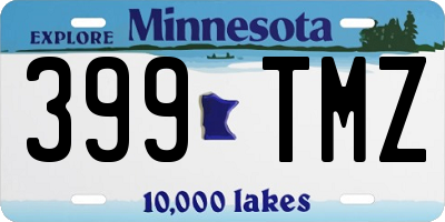 MN license plate 399TMZ
