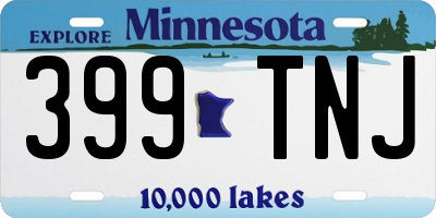 MN license plate 399TNJ