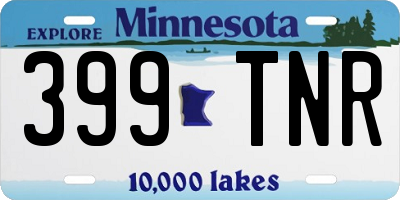 MN license plate 399TNR