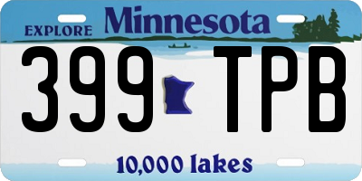 MN license plate 399TPB