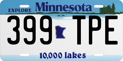 MN license plate 399TPE