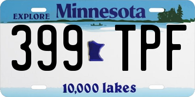 MN license plate 399TPF