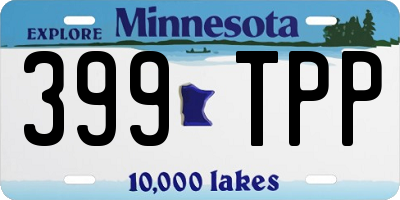 MN license plate 399TPP