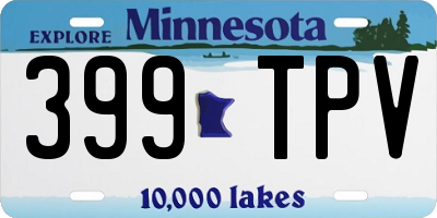 MN license plate 399TPV