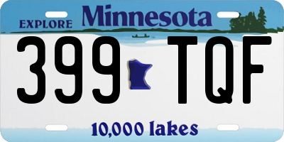 MN license plate 399TQF
