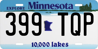 MN license plate 399TQP