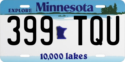 MN license plate 399TQU