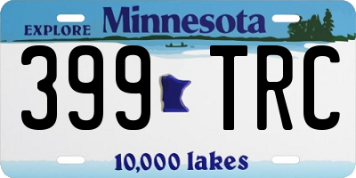 MN license plate 399TRC
