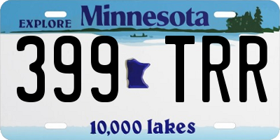 MN license plate 399TRR