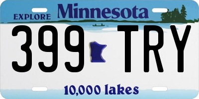 MN license plate 399TRY
