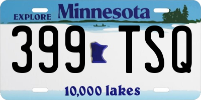 MN license plate 399TSQ