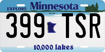 MN license plate 399TSR