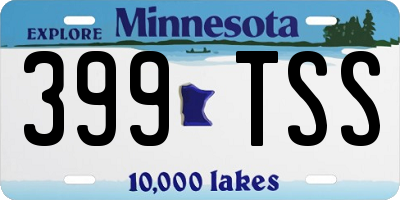 MN license plate 399TSS