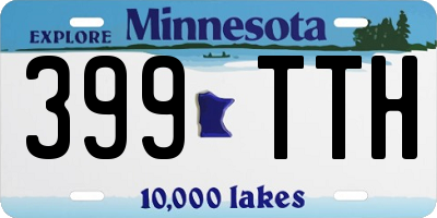 MN license plate 399TTH