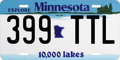 MN license plate 399TTL