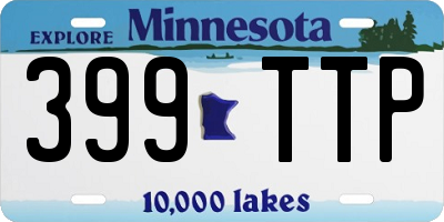 MN license plate 399TTP