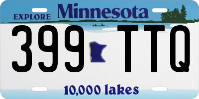 MN license plate 399TTQ