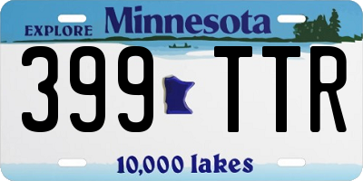 MN license plate 399TTR