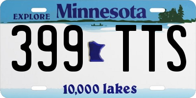 MN license plate 399TTS