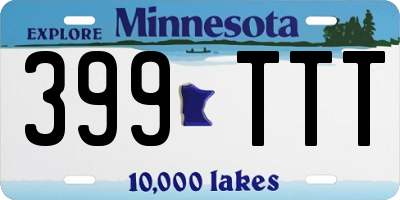 MN license plate 399TTT