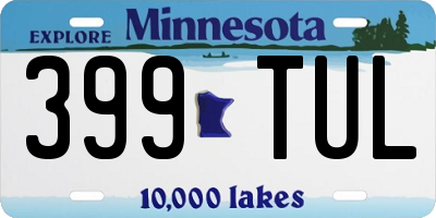 MN license plate 399TUL