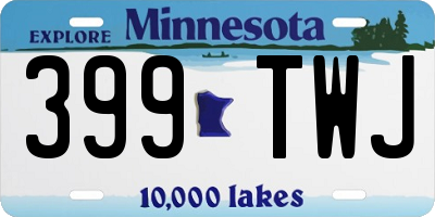 MN license plate 399TWJ