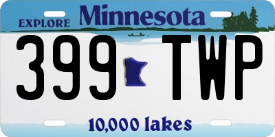 MN license plate 399TWP